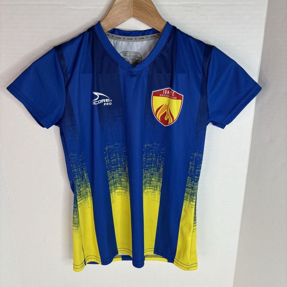 Ignite Soccer Club Youth Jersey Size Medium, #50, Blue Multicolored